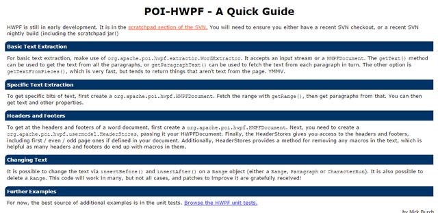 java poi解析word文档