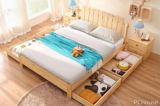 尺度松木家具床