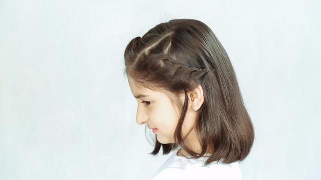 教程编发型的短发视频一边发型摔图片