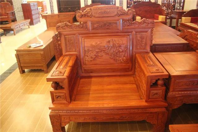 非洲鸡翅木家具裂了