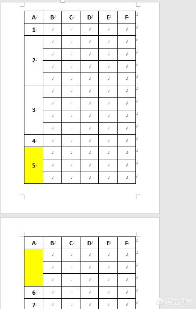 word表格怎么分2页显示不出来的