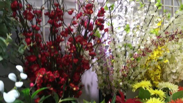 大型家具塑料花