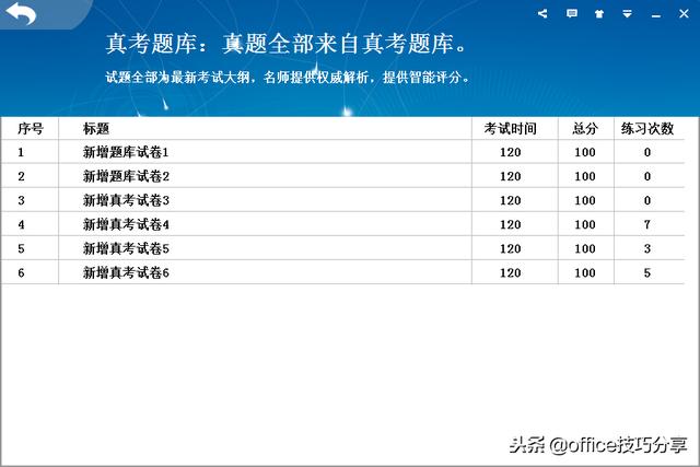 office办公软件题库