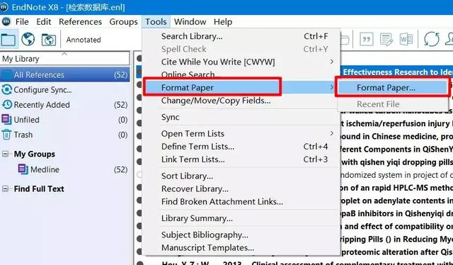 word中endnote使用