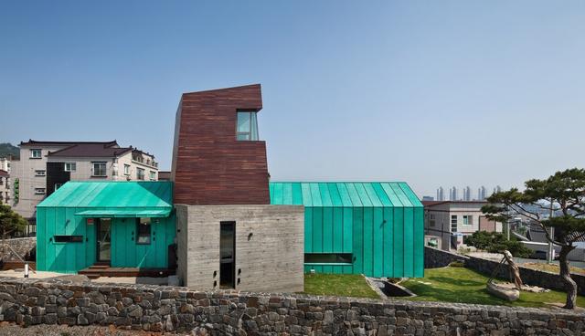 带有瞭望塔的X型住宅，尽享城市景观——韩国瞭望塔住宅