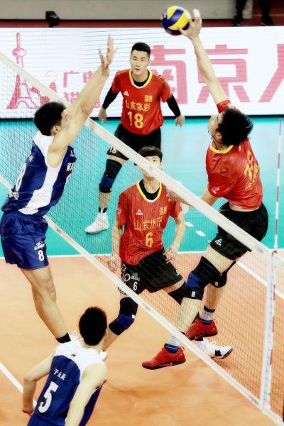 江川23分北京男排3-2逆转山东队 上海队3-1力