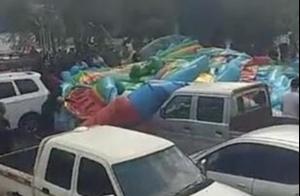 Sudden tornado of Baoding Lai source is thrown aer