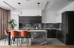 Is 150 ㎡ contemporary apartment designed? ? ? ? Bold colour attracts eyeball