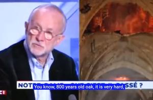 Backside of fire of Parisian goddess courtyard con