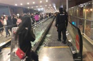 Judge Piao quickly to chase after a star to push broken airport glass, vermicelli made from bean sta