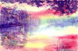 Dazzle beautiful aquarelle, a word, be beautiful!