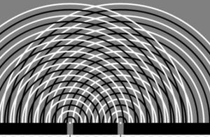 Double seam interference experiment, unbeknown sec