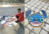 The undergraduate builds doodle to change new clothes for campus well, netizen: Not give the heart t