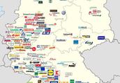 Distributinging map of well-known company of Germa