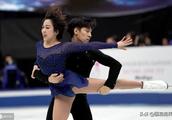 Freedom of two-men of tounament of world of 2019 figure skating slips, chinese player Sui Wenjing /