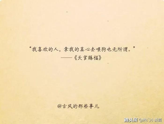 《天官赐福》里的经典语录