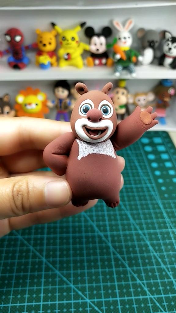 黏土手工小熊大