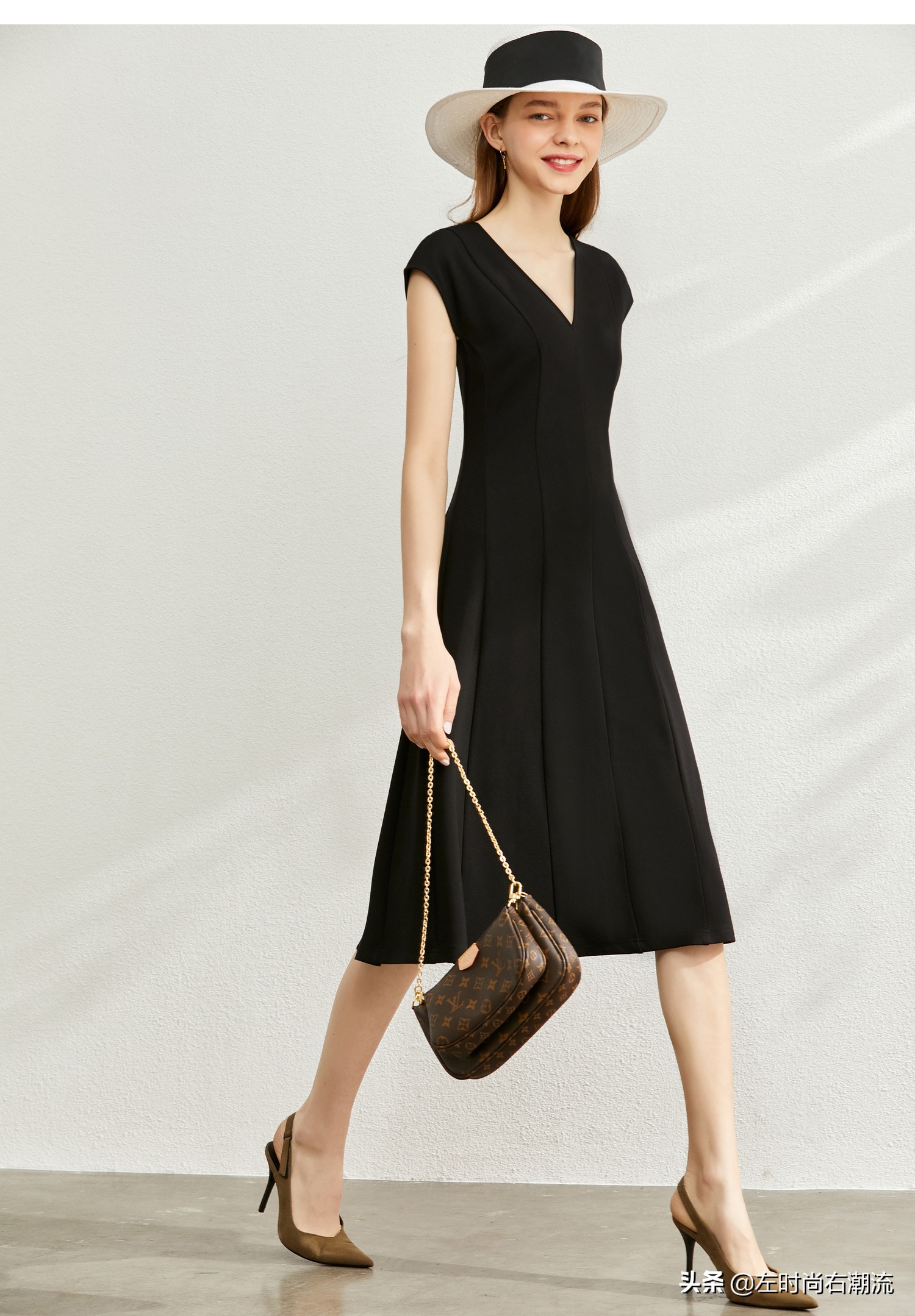 3,选择深色系衣服