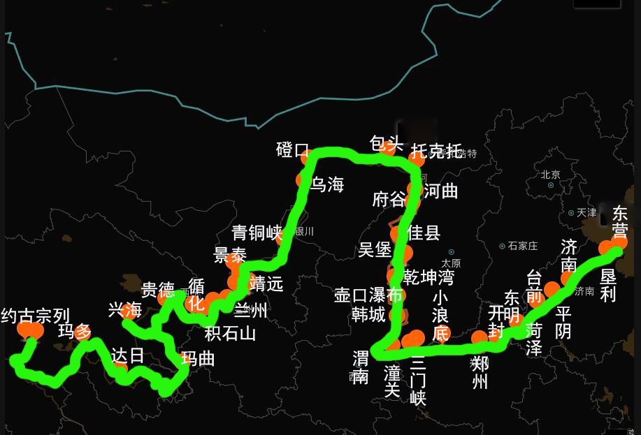 全程直接导航的线路图,而且也喜欢把我自己的自驾游线路分享给其他